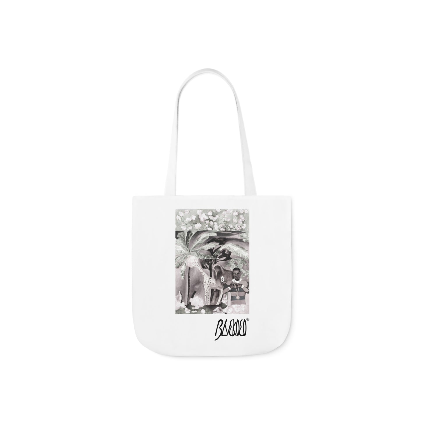 BLVCKOCO Elysium - The Journey To Paradise Merchandise Grayscale Tote Bag