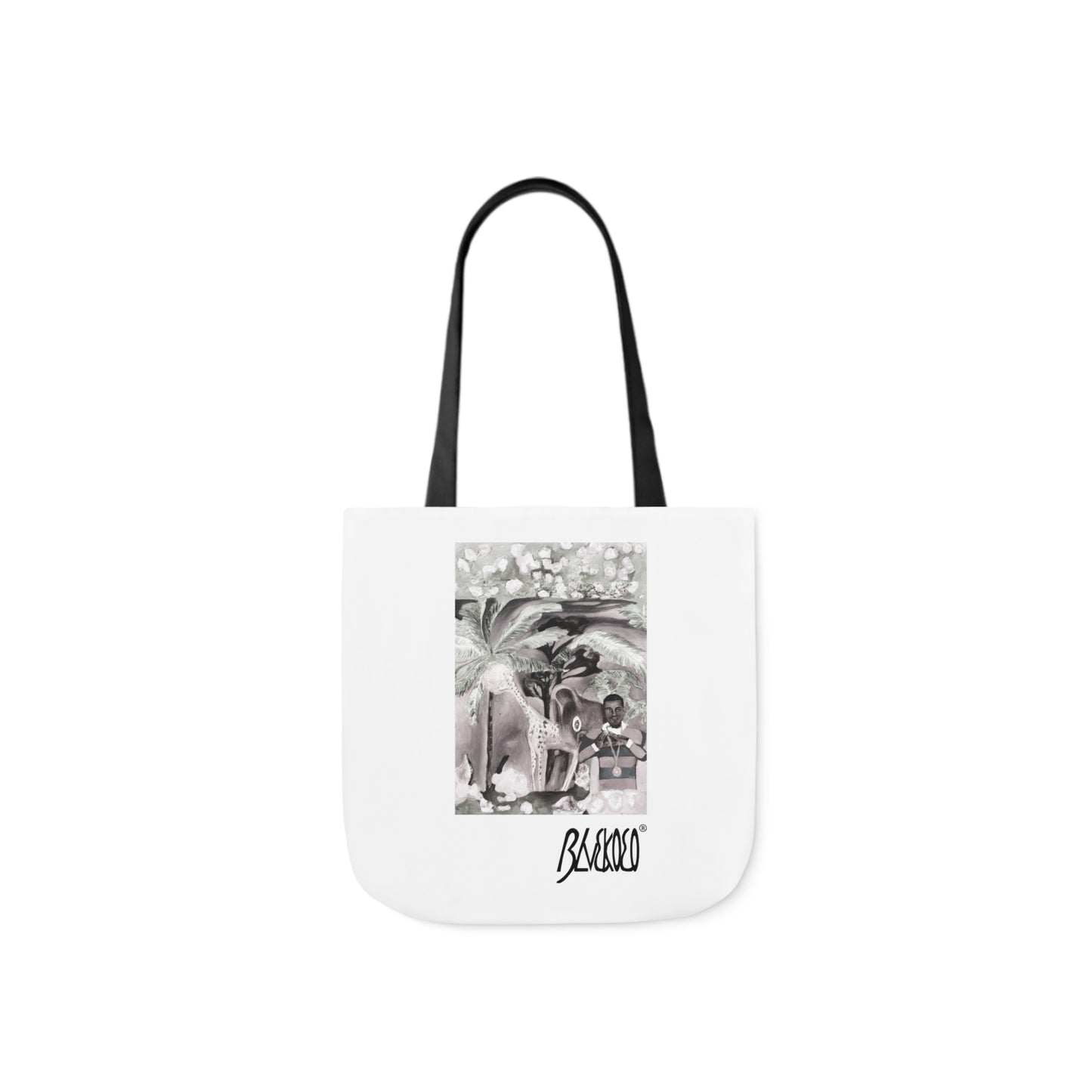 BLVCKOCO Elysium - The Journey To Paradise Merchandise Grayscale Tote Bag